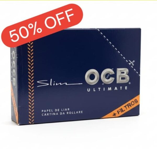 (5540) Ocb Ultimate Slim+Tips Caja 50 Lib. x 32 Hojas