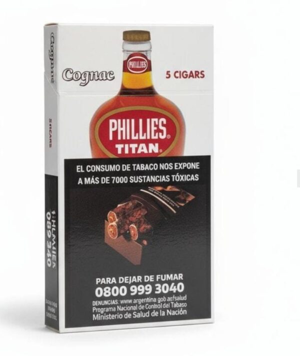 (87200) Phillies Titan Cognac Cajita x 5 Unidades