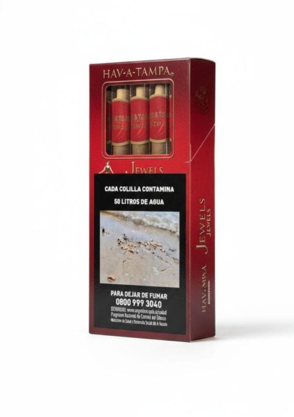 (86700) Hava Tampa Chocolate/ Red cajita de 5 unidades
